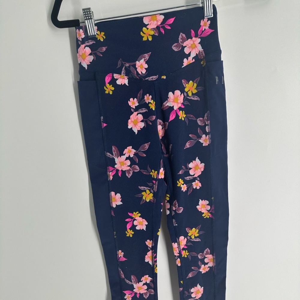 Pink Victoria Secret floral leggings